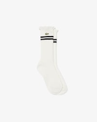 Women's Lace Edge Ribbed Socks