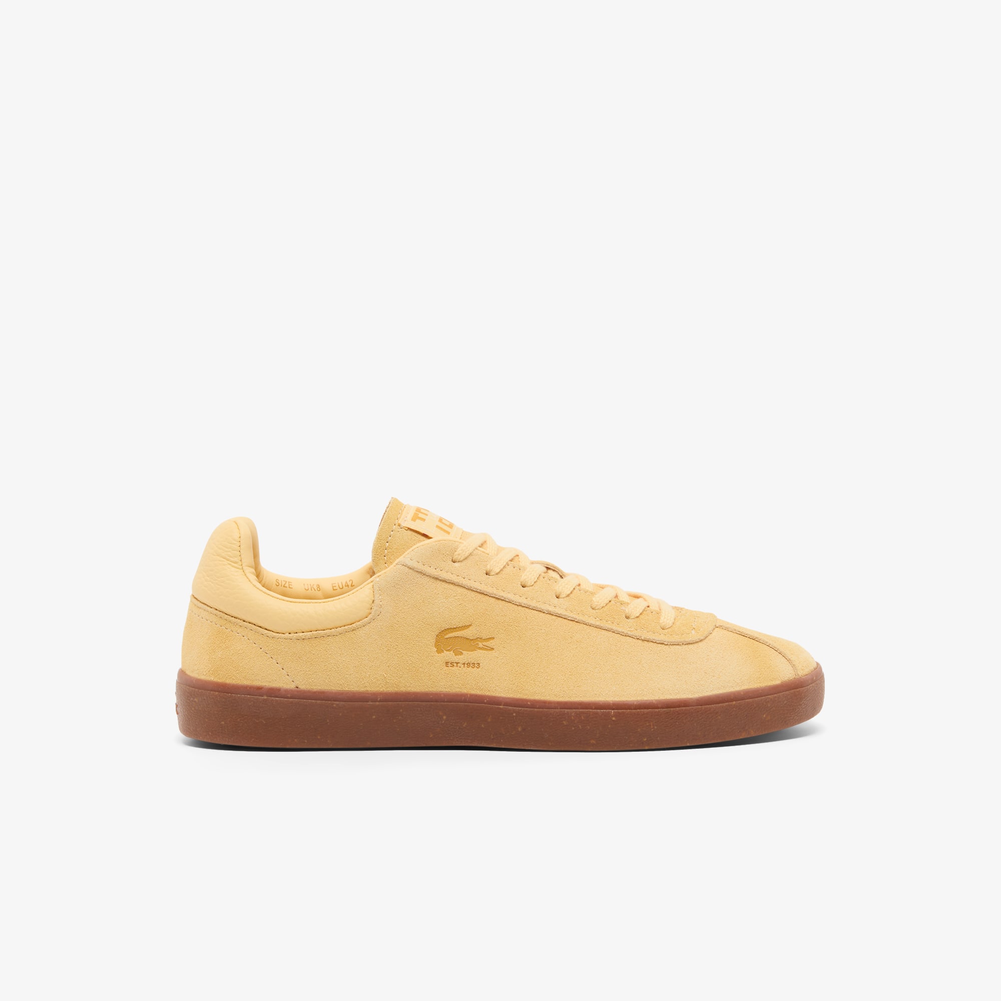 Lacoste Men's Baseshot Suede Sneakers - 12 In Yellow
