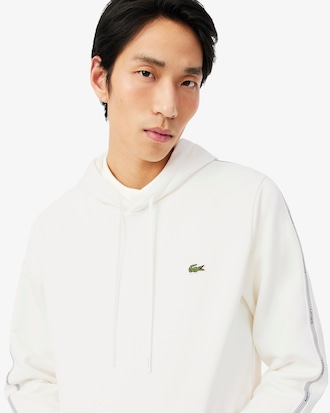 Logo Stripe Zipped Hoodie