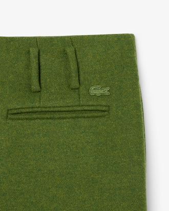 Runway Straight Fit Slub Wool Tailored Pants