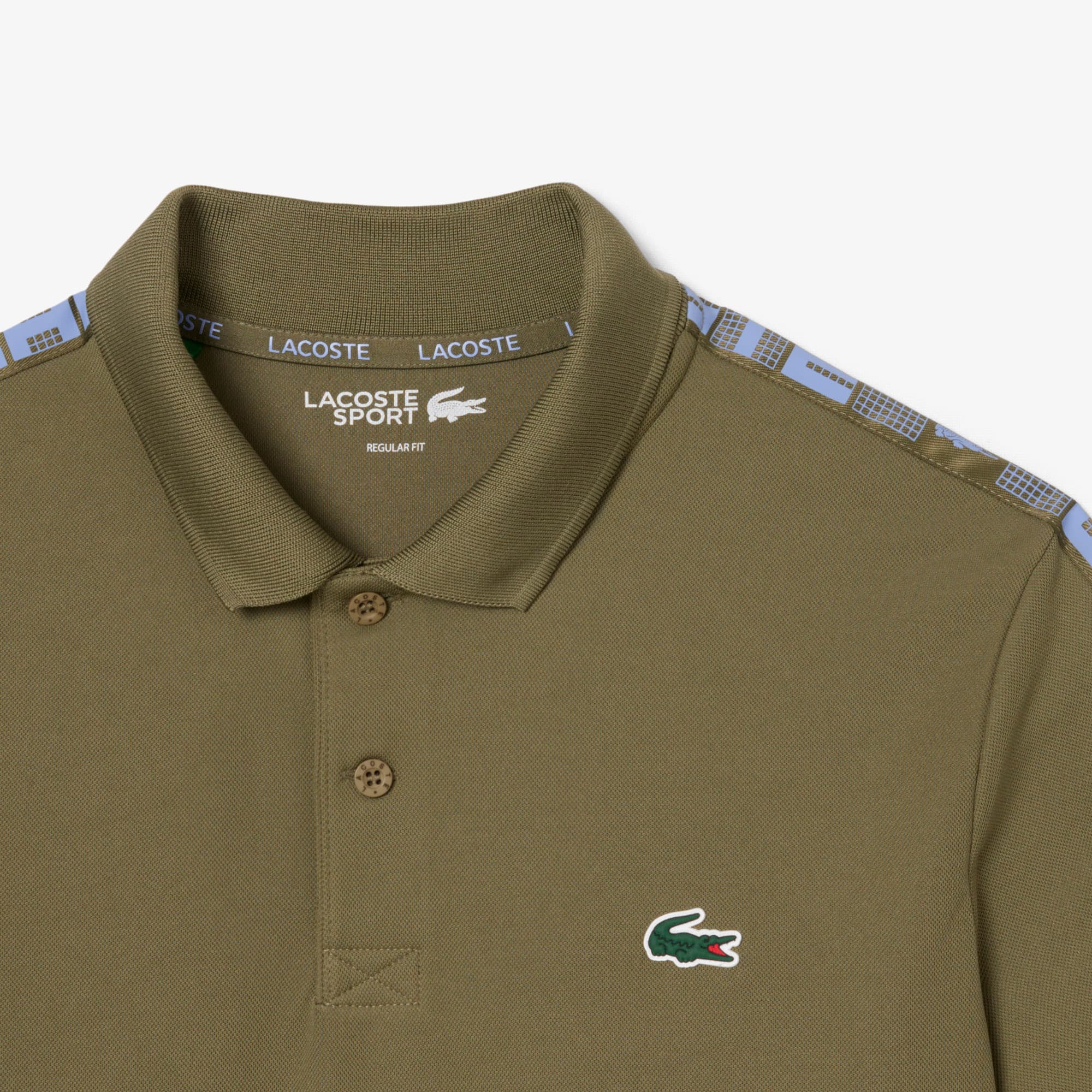 Men's Ultra Dry Branded Stripe Tennis Polo