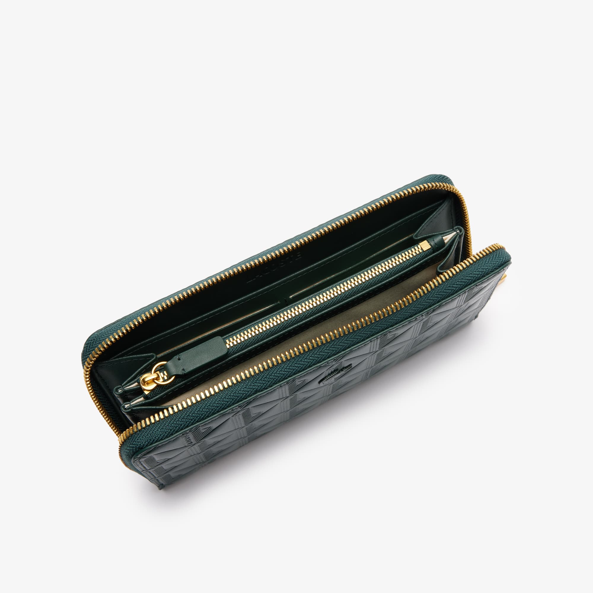 Maheki Embossed Leather Zip Billfold - Wallets & Small