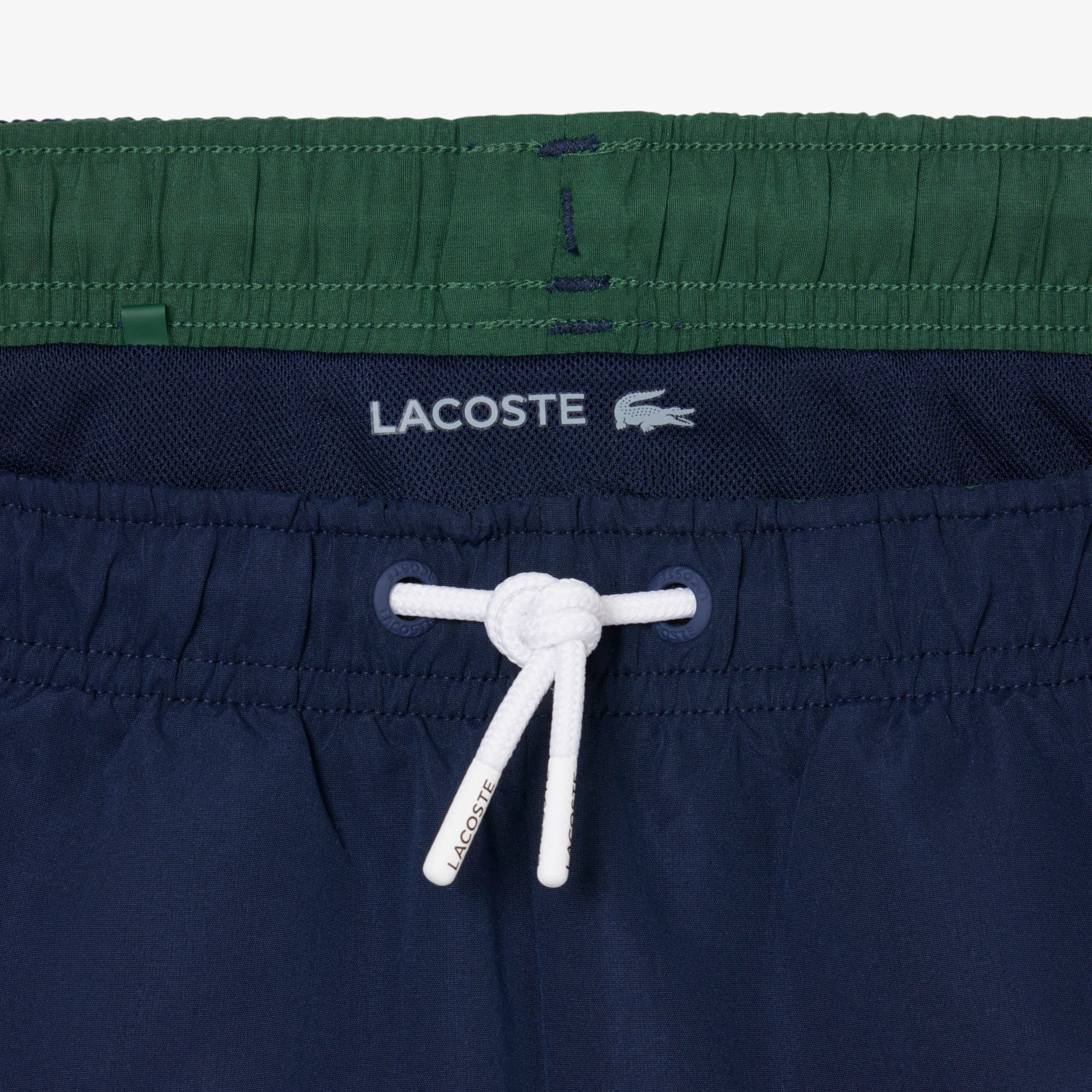 Monochromatic Lined Swim Trunks