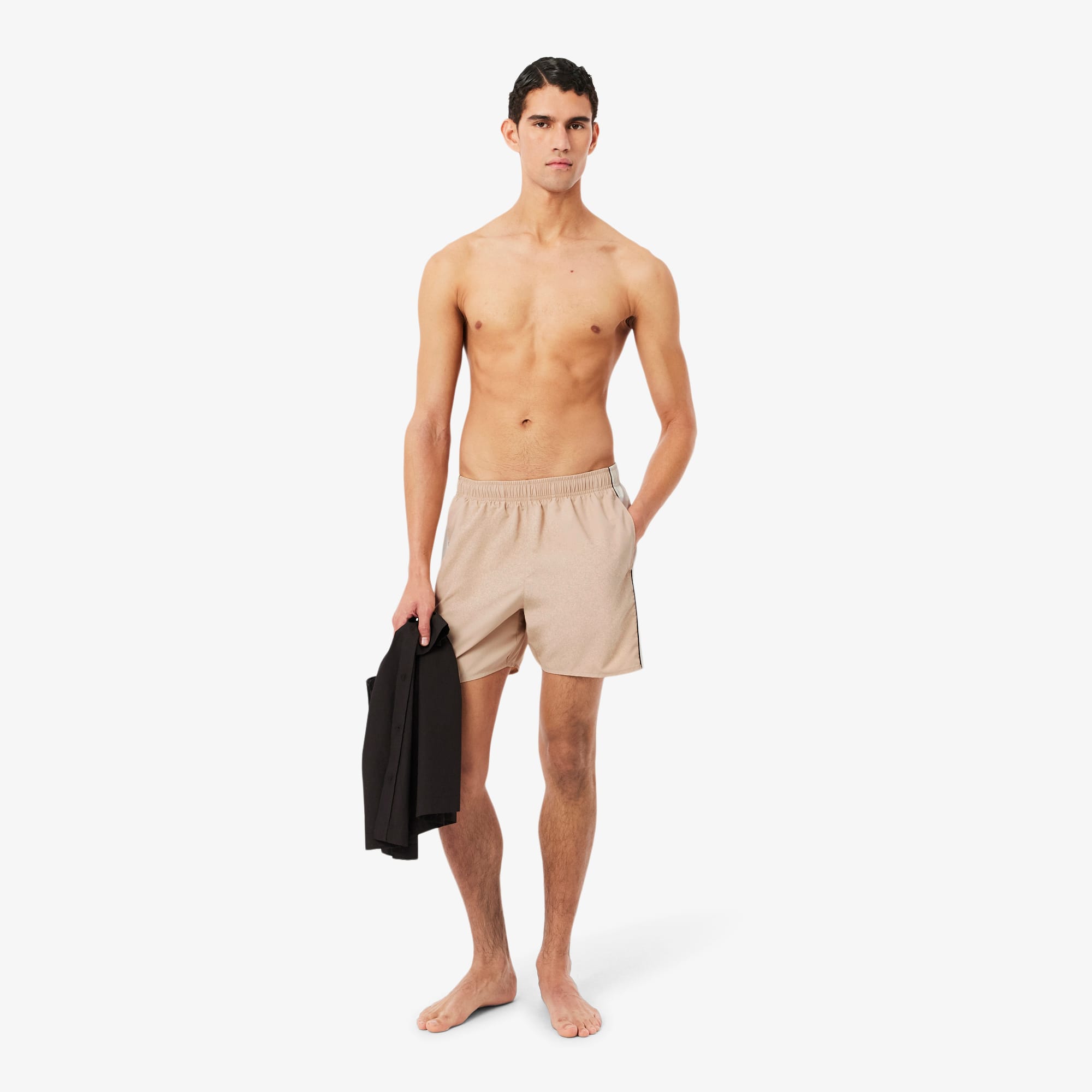 Lacoste Mid Length Colorblock Swim Trunks