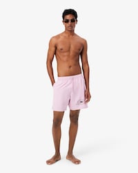 Short de bain mi-long imprim&eacute; tennis