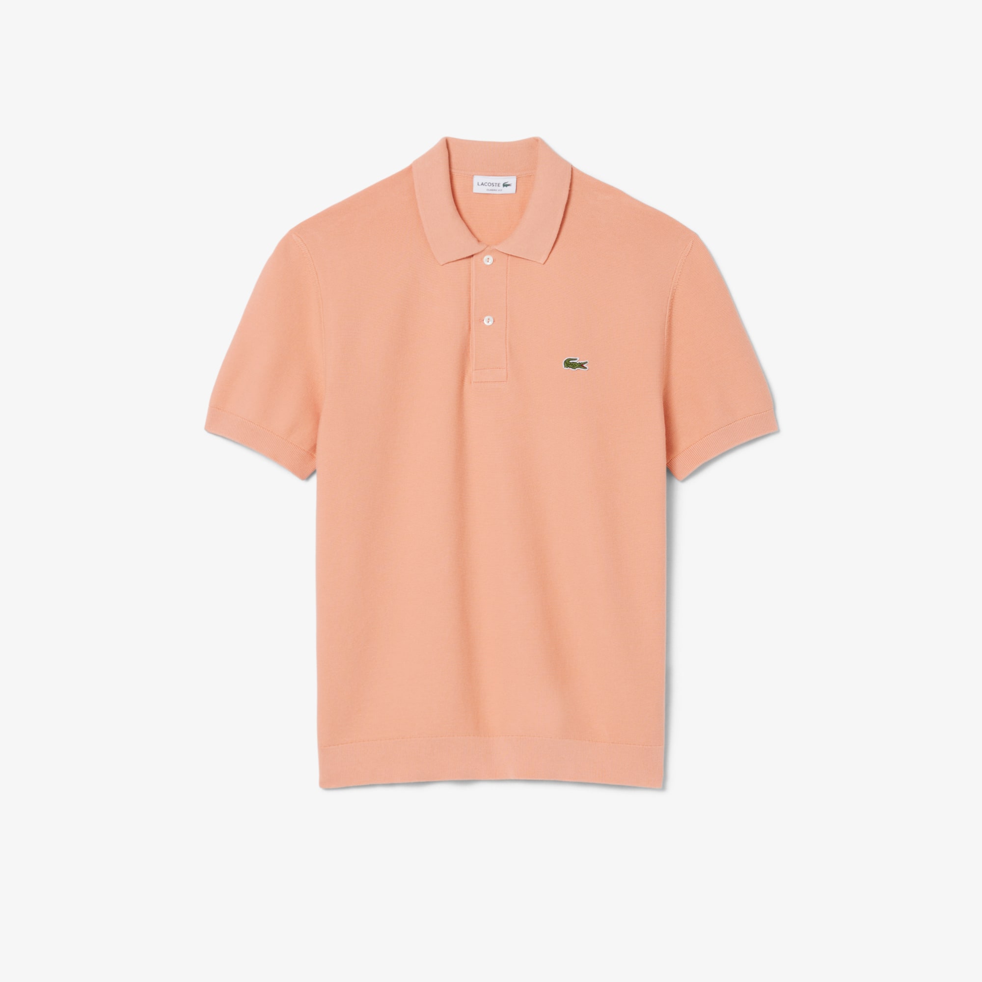 Lacoste Classic Fit Knitted Polo - Xxl In Pink