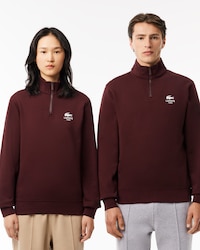 Unisex High-Neck Zip-Up Sweatshirt