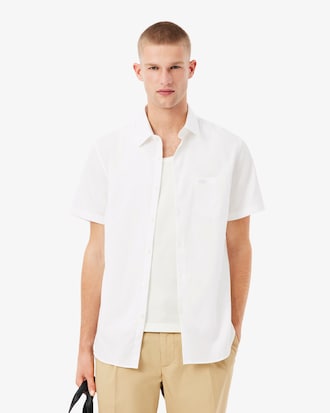 Men's Regular Fit Short Sleeve Cotton Shirt