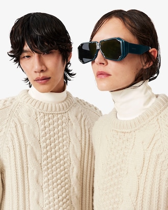 Runway Embroidered Textured Wool Sweater