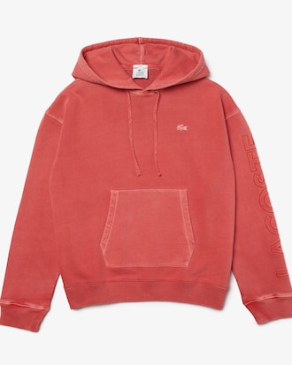 Unisex Lacoste LIVE Loose Fit Faded Hoodie