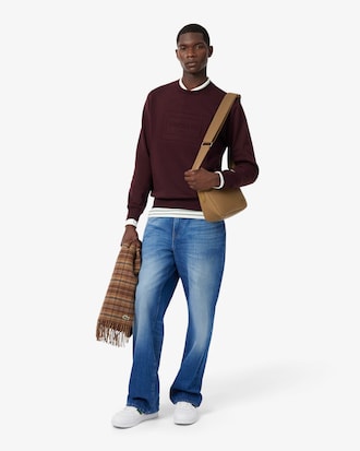 Sweatshirt molleton marquage emboss&eacute;