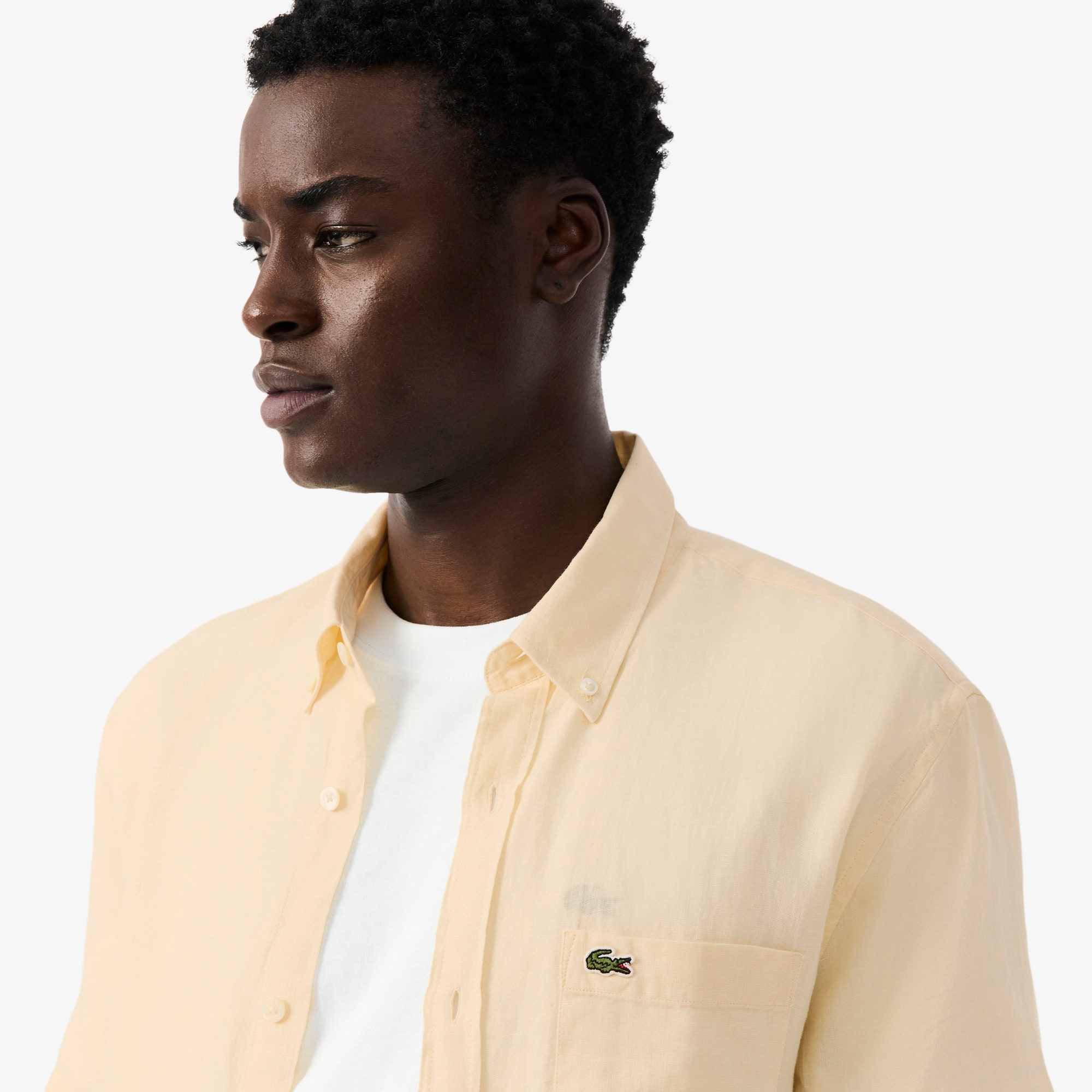 Men's Short Sleeve Linen Shirt