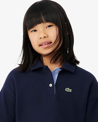 Girls' Oversized Piqu&eacute; Polo   