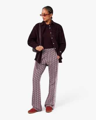 Pantalon de surv&ecirc;tement flare monogramme