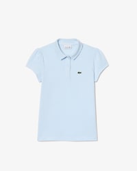 Kids' Scalloped Collar Mini Piqué Polo