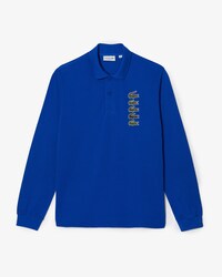 Polo Original L.12.12 De Manga Larga Con Varias Insignias