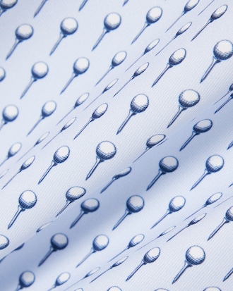 Regular Fit Printed Golf Polo