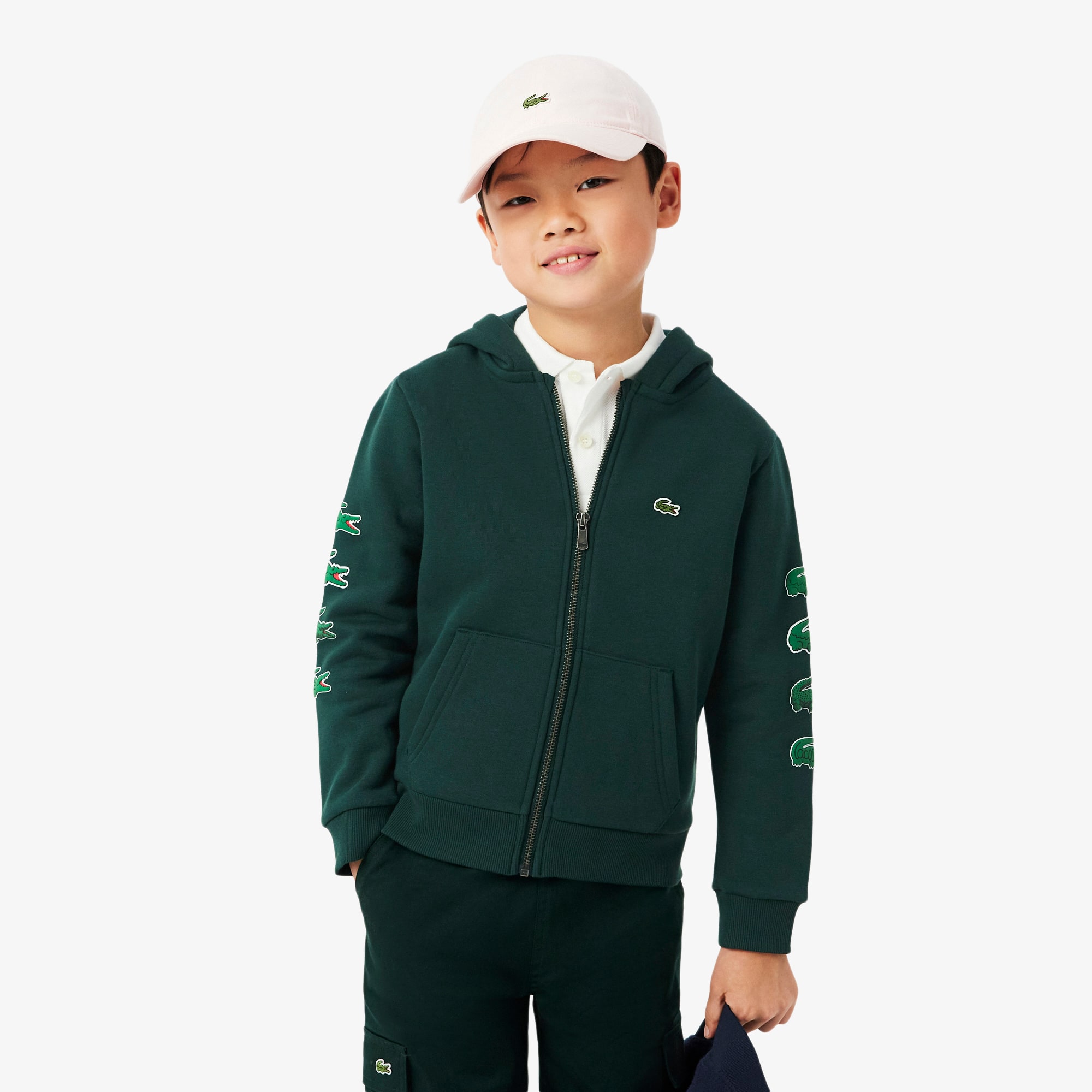Kids' Printed Fleece Zip-Up Hoodie - Teens Sweaters & Sweatshirts