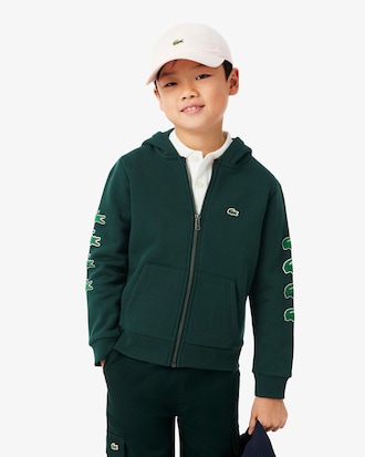 Kids' Printed Fleece Zip-Up Hoodie