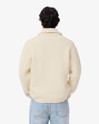Men's Half-Zip Heavy Wool Sweater