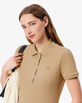 Women's L.12.D Slim Fit Stretch Mini Piqué Polo