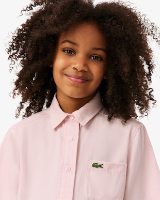 Poplin Pleat Skirt Shirt Dress