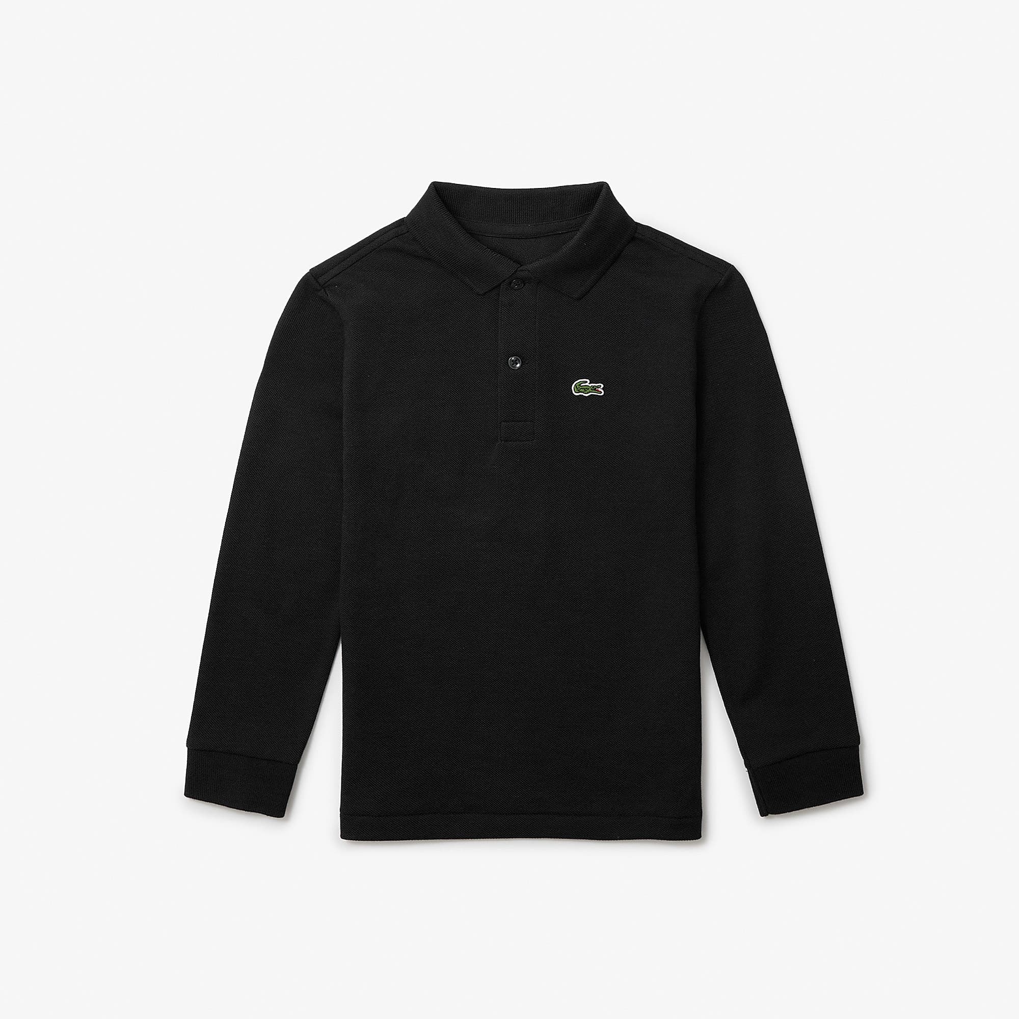 Lacoste Boys' Long Sleeve Piqué Polo - 4 Years In Black