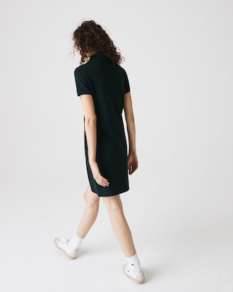Women's Slim Fit Stretch Mini Piqué Polo Dress