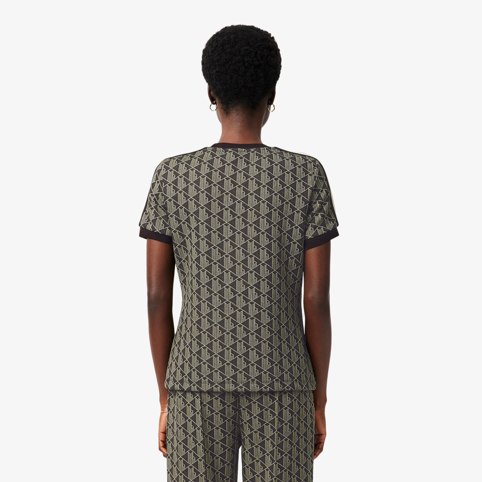Women's Slim Fit Monogram T-Shirt - T-Shirts & Tops - New In 2026
