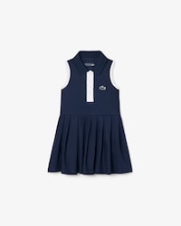 Sleeveless Petit Piqu&eacute; Dress
