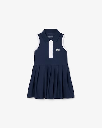 Sleeveless Petit Piqu&eacute; Dress