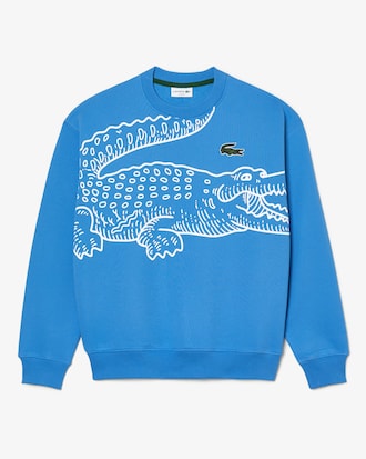 Men&rsquo;s Crew Neck Loose Fit Croc Print Sweatshirt