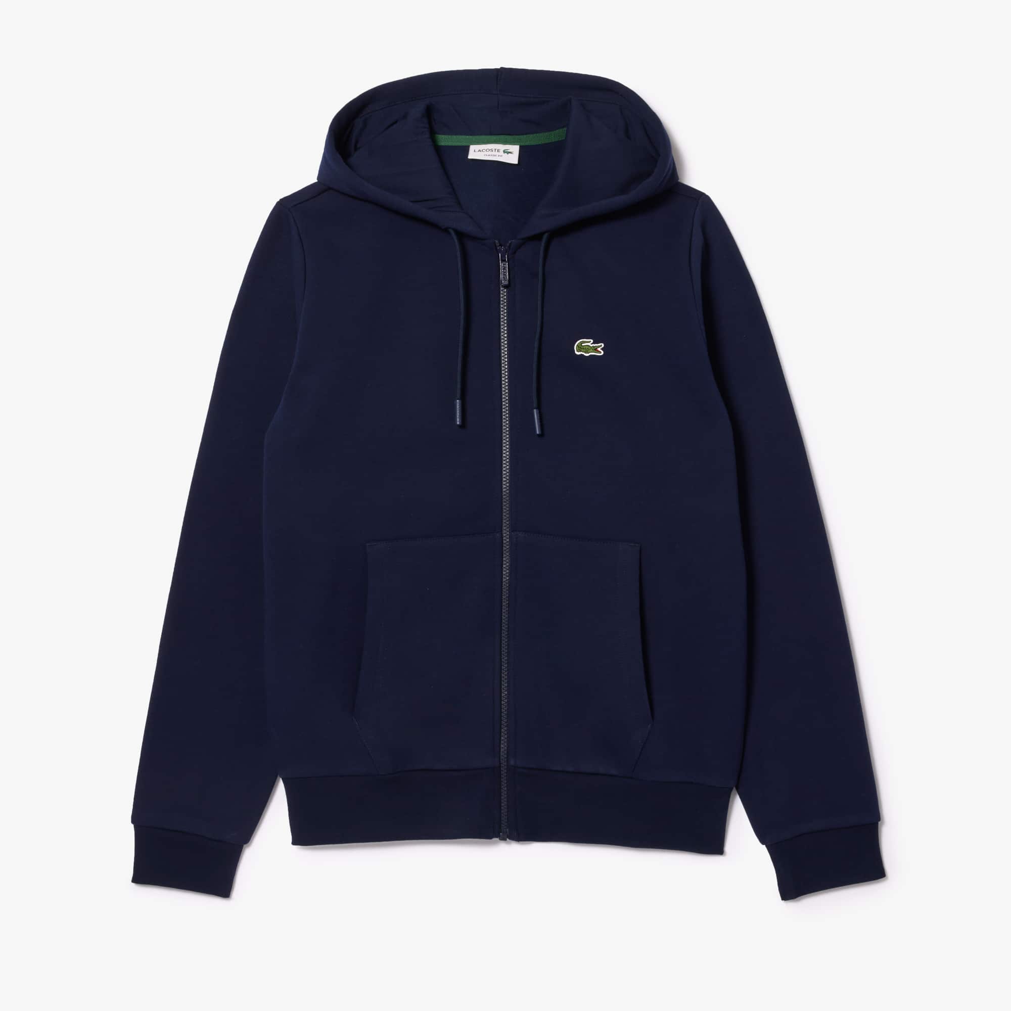 Organic Cotton Kangaroo Pocket Hoodie | Lacoste US | Men's Collection