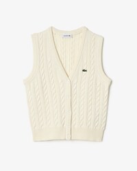 Women's Cotton and Wool Cable Knit Cardigan