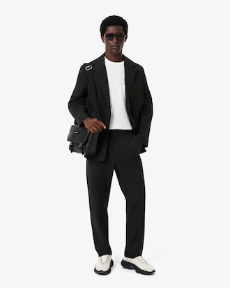 Sacoche &agrave; rabat Ossian en cuir