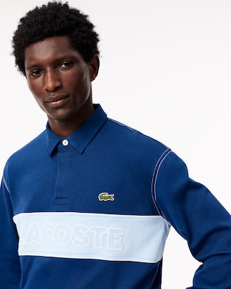 Men's Relaxed Fit Cotton Rugby Shirt