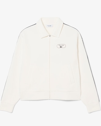 Sudadera de Tenis Retro con Cierre e Insignia