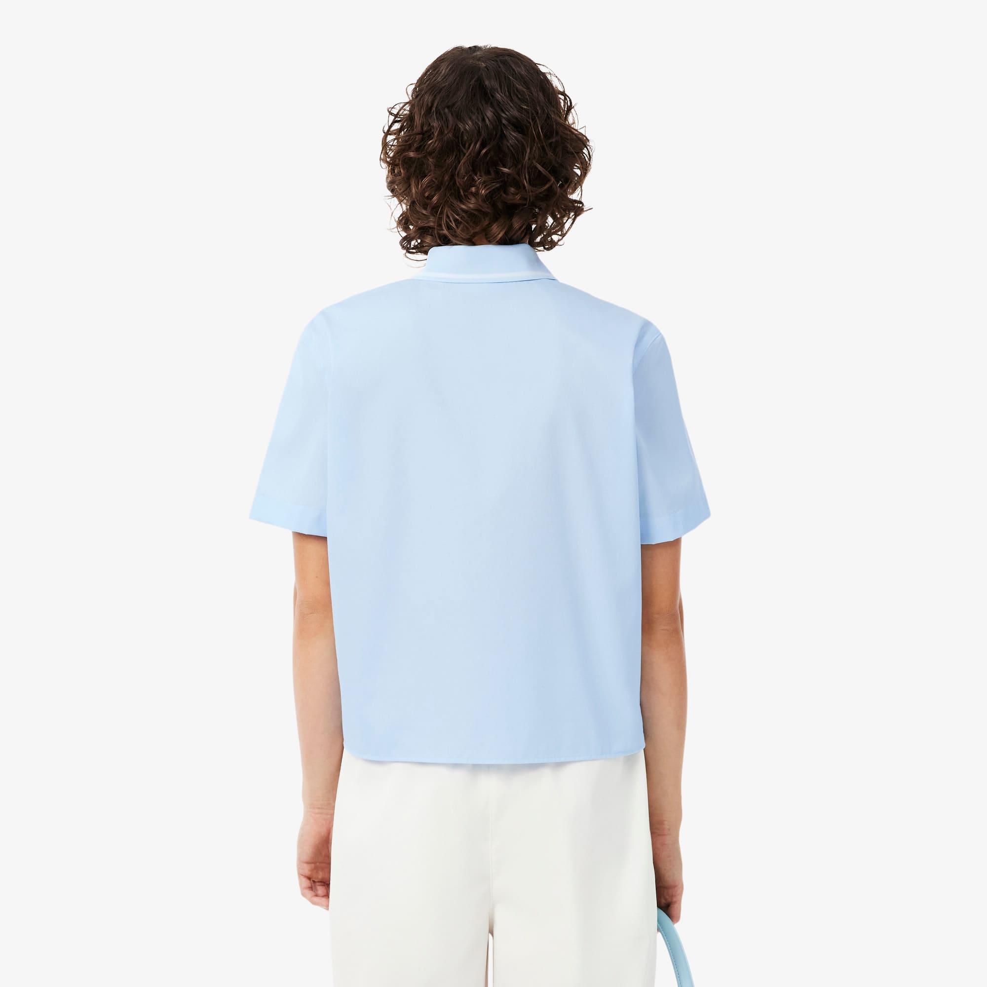Petit Piqué Effect Oversized Shirt