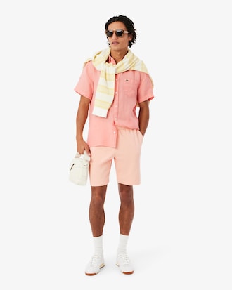 Men's Short Sleeve Linen Shirt  