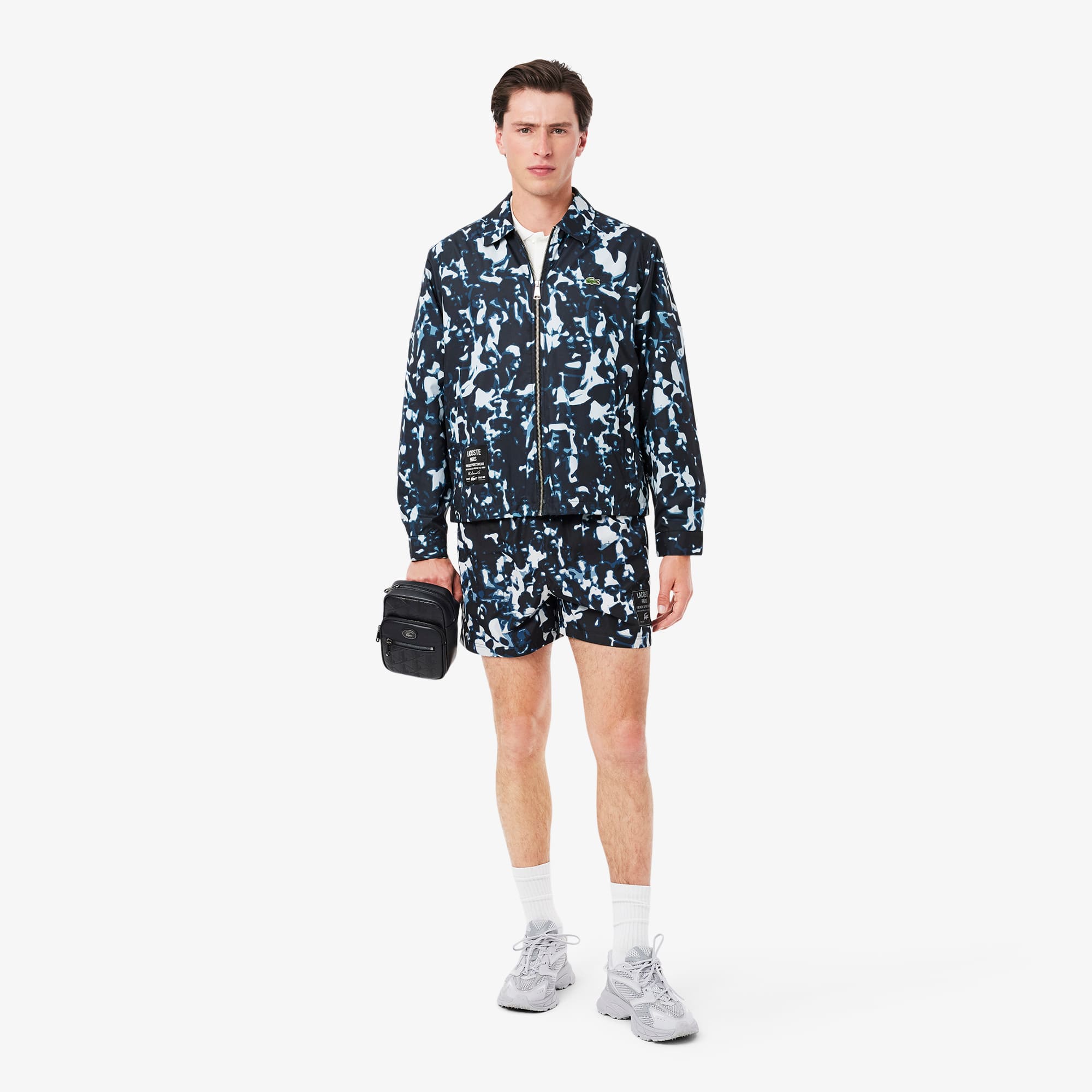 Men's Print Motif Water-Repellent Windbreaker - Jackets & Coats