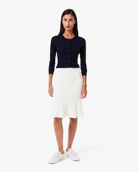 Women's 3D Ribbed Midi Skirt