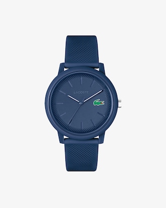 Montre homme Lacoste.12.12 avec bracelet en silicone bleu