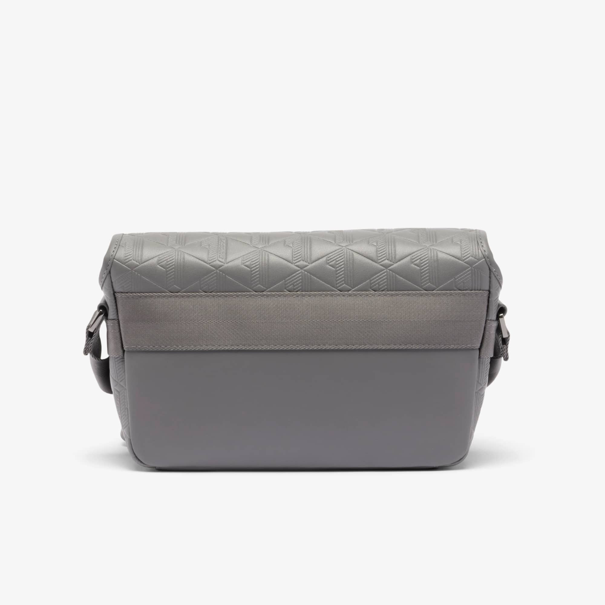 Small Monogram Leather Flap Satchel - Bags - New In 2026 | Lacoste
