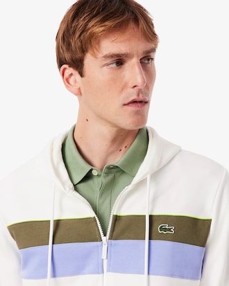 Sudadera Con Gorro Y Cierre Con Color Block