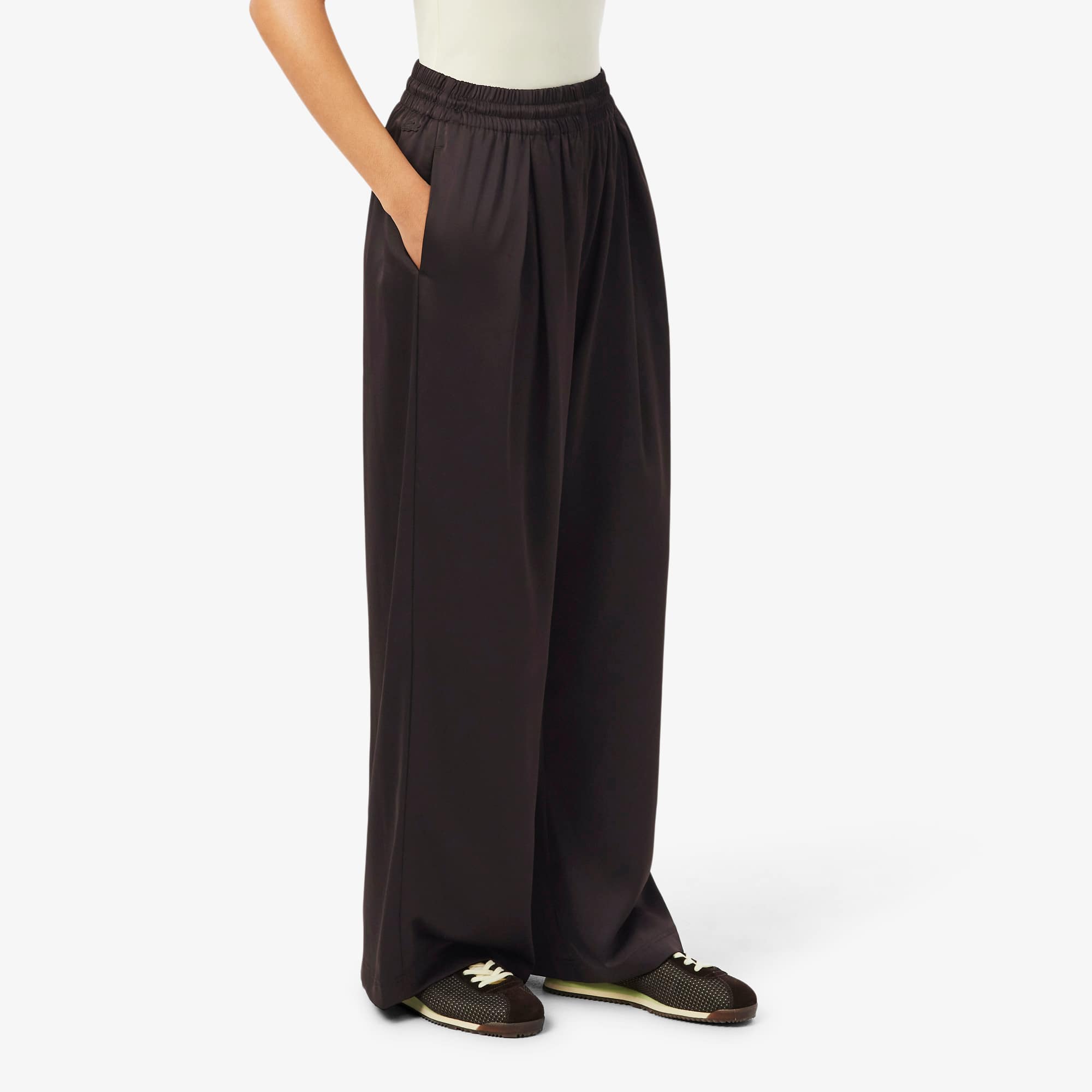Oversized Elasticated Satin Pants - Pants & Leggings - New In 2026