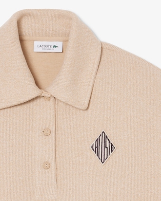 Oversized Ribbed Polo Sweatshirt