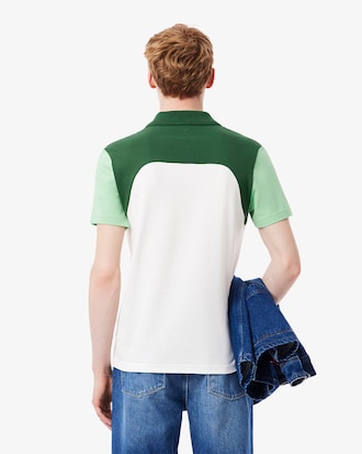 Polo de L.12.12 en Bloques de Color con Corte Regular para Hombre