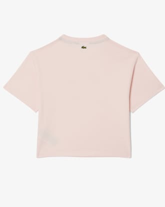 Girls' Oversized Print Cotton T-Shirt   