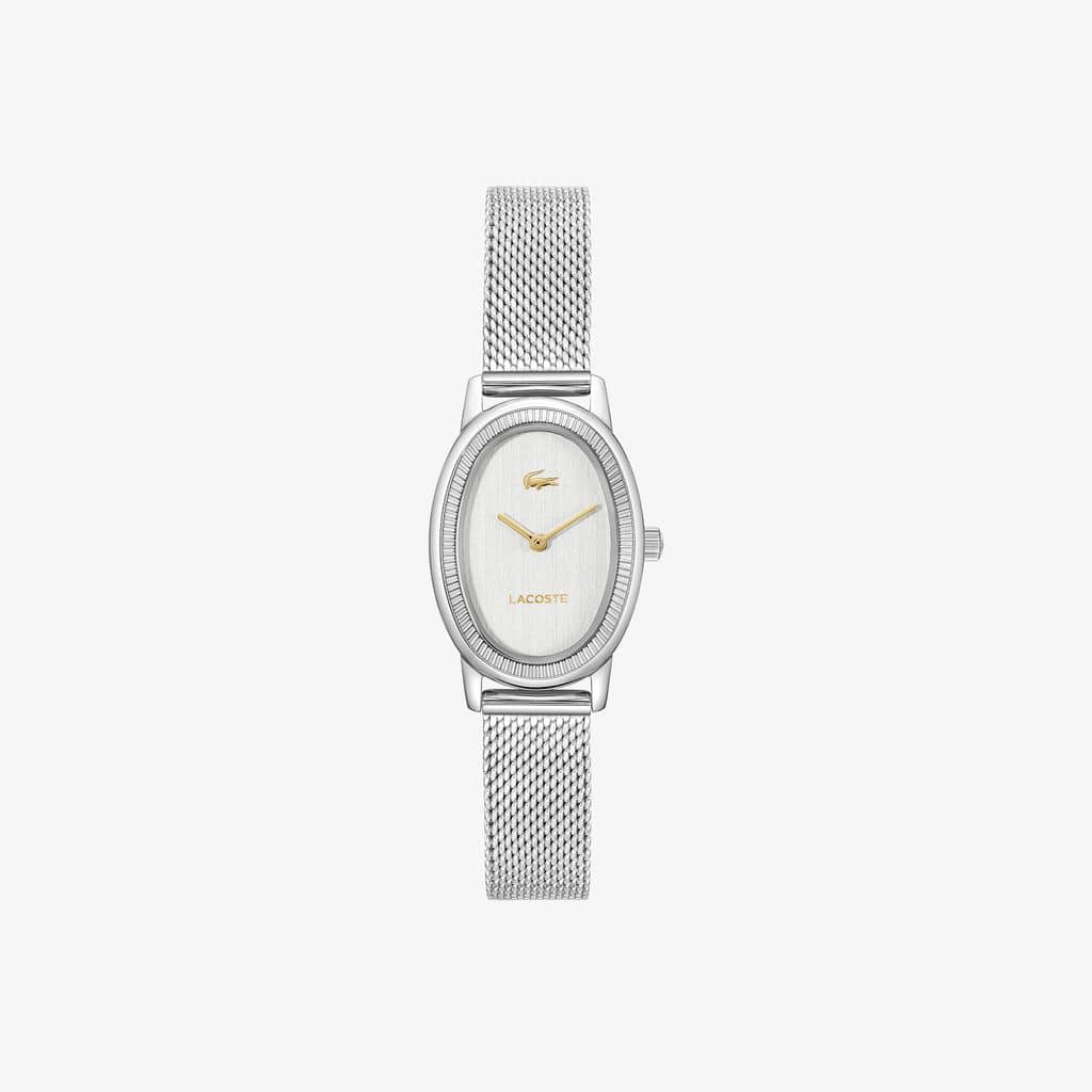 Lacoste Parisienne Mesh Strap Watch, 30mm X 22mm In Metallic