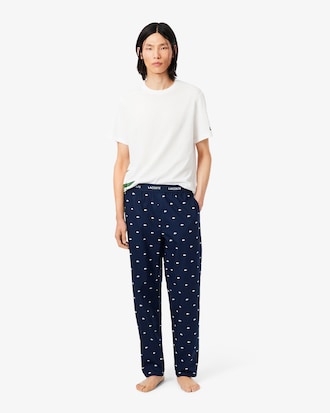 Printed Poplin Pajama Pants